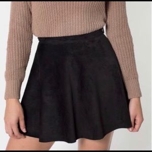 American Apparel Suede Skater Skirt